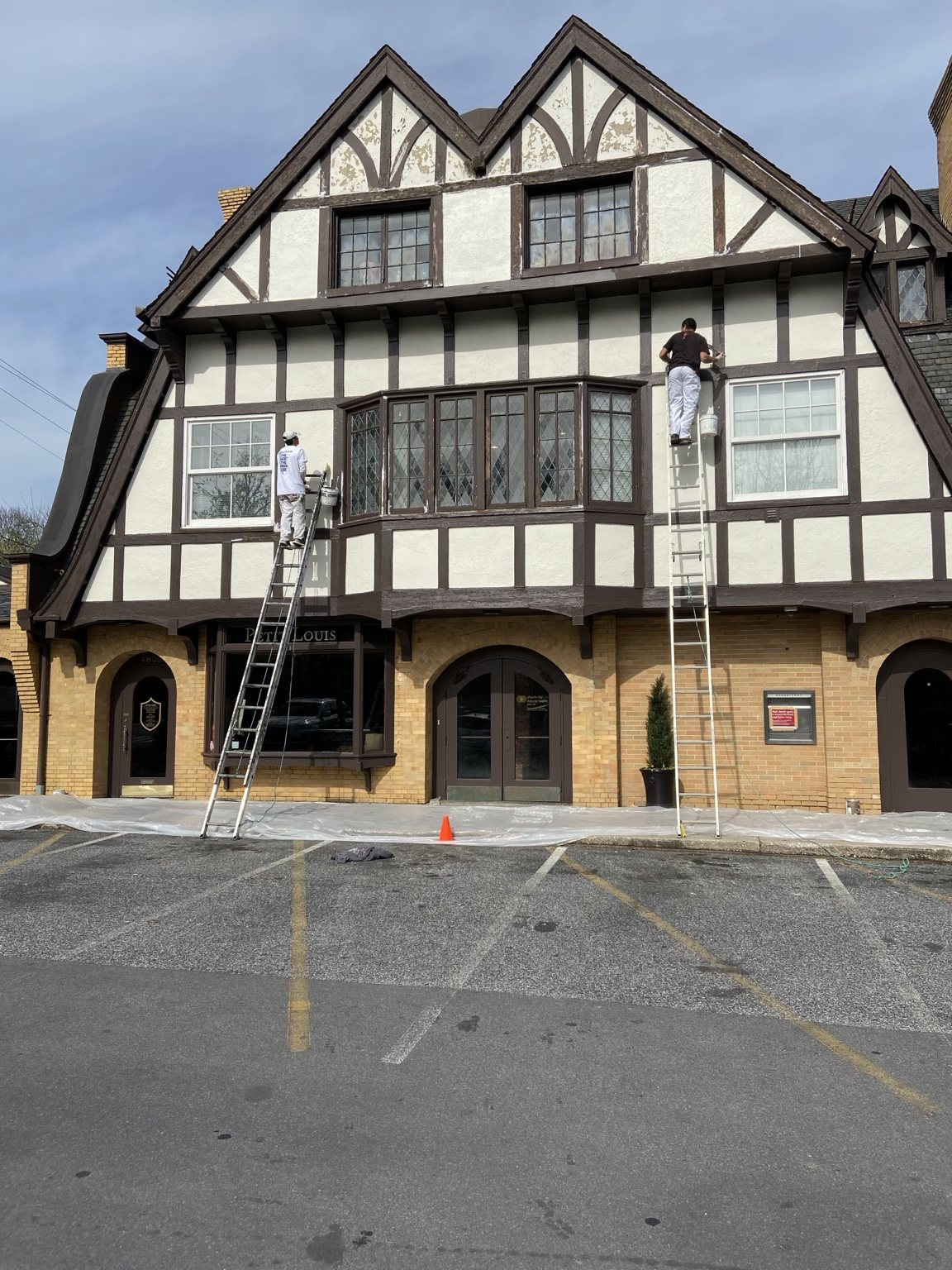 Tudor Commercial Storefront — Color My World Painting project photo 2