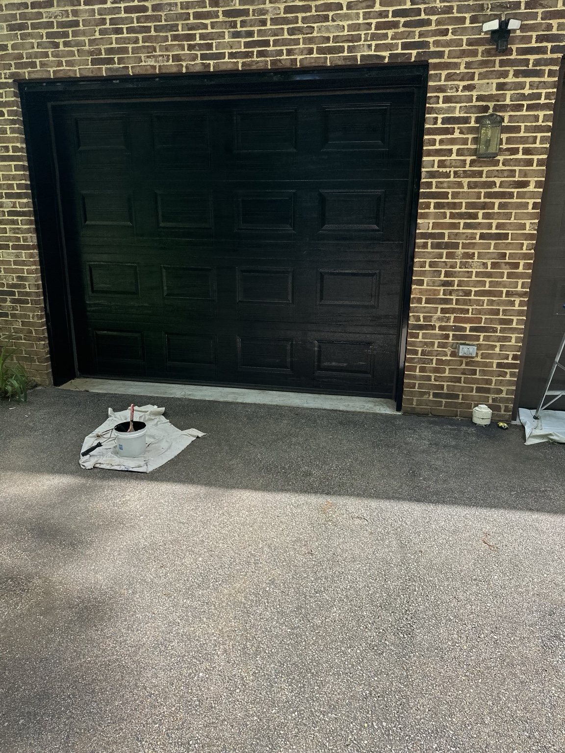 Garage Door Refinishing — Color My World Painting project photo 1