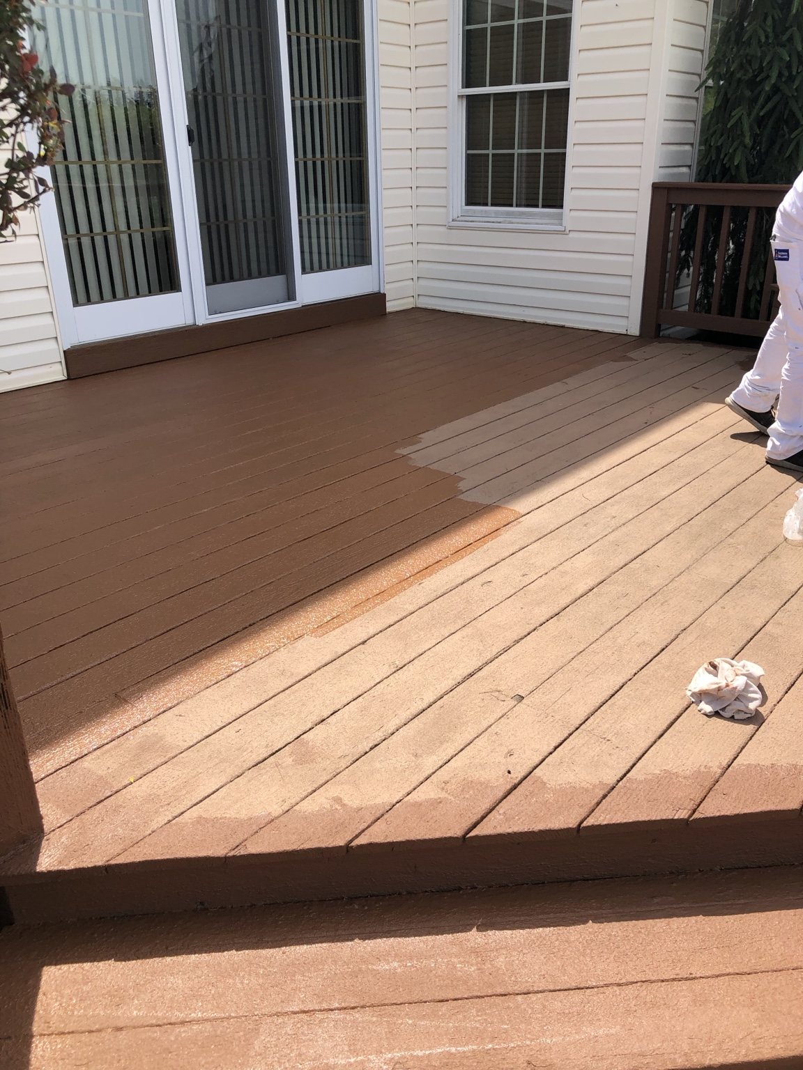 Deck Staining & Refinishing — Color My World Painting project photo 2