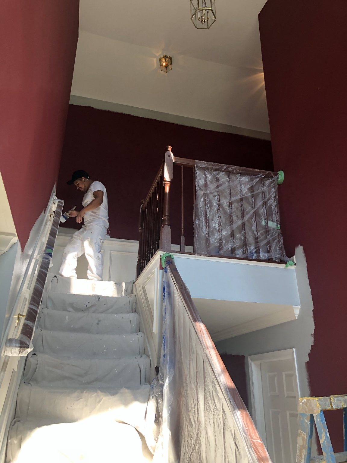 Two-Story Foyer & Stairwell — Color My World Painting project photo 4