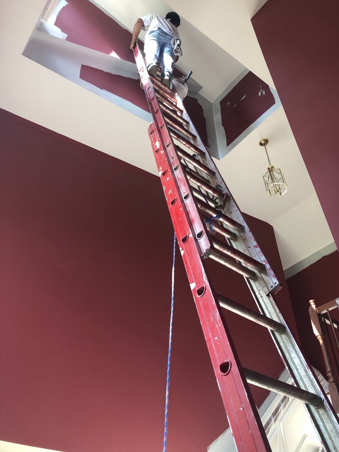 Two-Story Foyer & Stairwell — Color My World Painting project photo 3