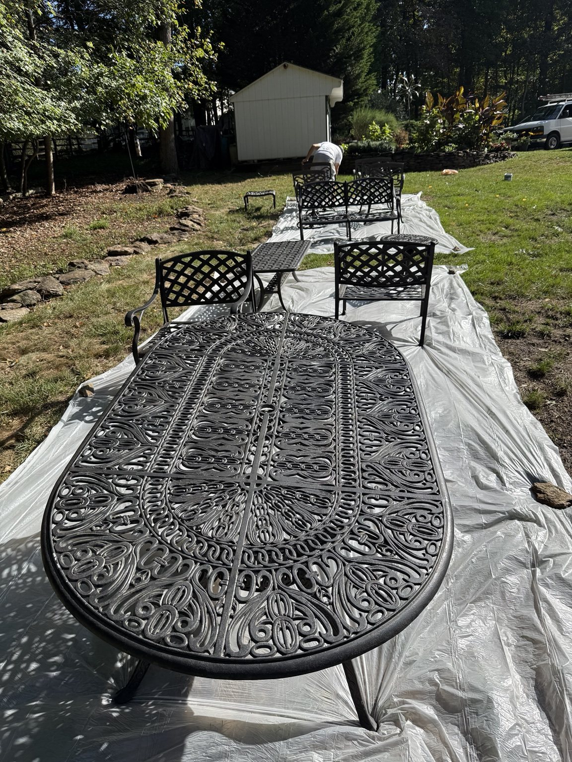 Outdoor Furniture Refinishing — Color My World Painting project photo 1