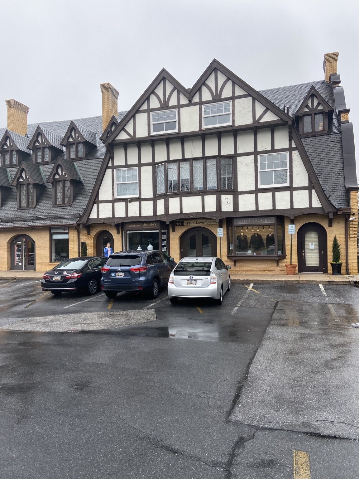 Tudor Commercial Storefront — Color My World Painting project photo 3