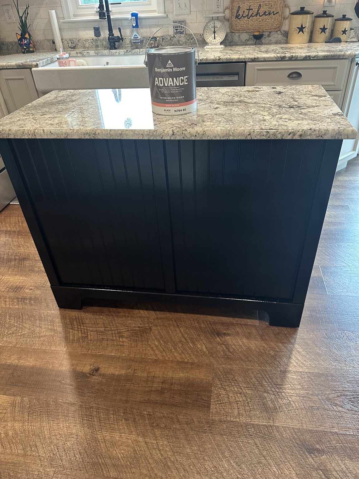 Cabinet & Island Refinishing — Color My World Painting project photo 1